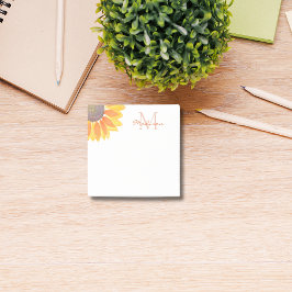ひまわりモノグラム ポストイット