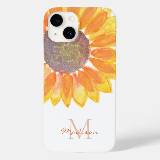 ひまわりモノグラム Case-Mate iPhoneケース (裏面)