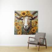 ひまわりヤギ タペストリー (インサイチュ)