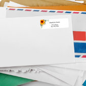 ひまわりユーカリの返送ラベル ラベル