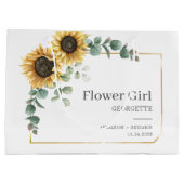 ひまわりユーカリフローラフラワーガール ラージペーパーバッグ (裏面)