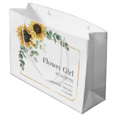 ひまわりユーカリフローラフラワーガール ラージペーパーバッグ (裏面アングル)