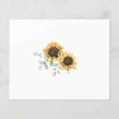 ひまわりユーカリブライダルシャワーレシピカード (裏面)