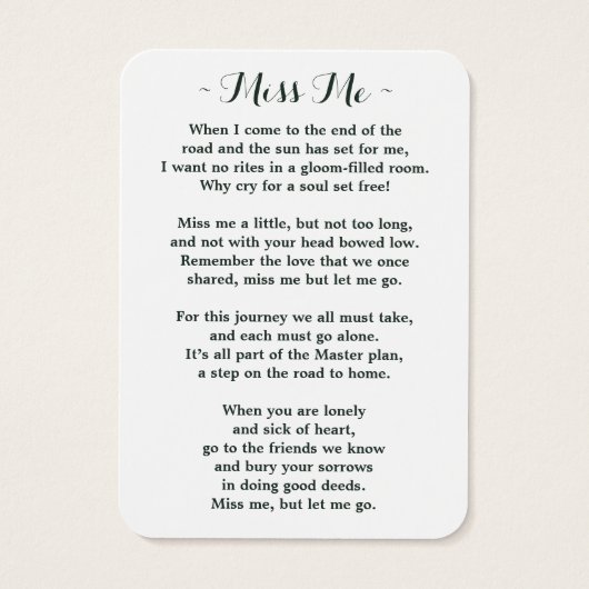 ひまわりユーカリ写真葬式祈りの言葉カード (裏面)