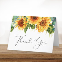 ひまわりユーカリ水彩ウェディングシャワー