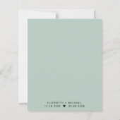 ひまわりユーカリ水彩結婚式 (裏面)