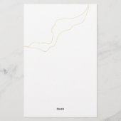 ひまわりユーカリ結婚の旅程プログラム 便箋 (裏面)