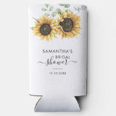 ひまわりユーカリ スクリプト ブライダルシャワー スリム缶クーラー (裏面)