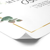 ひまわりユーカリ ブライダルシャワー ミモザ バー サイン (角)