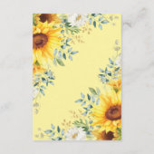 ひまわりライオンの子どもの赤ちゃんシャワーブックスベビー エンクロージャーカード (裏面)