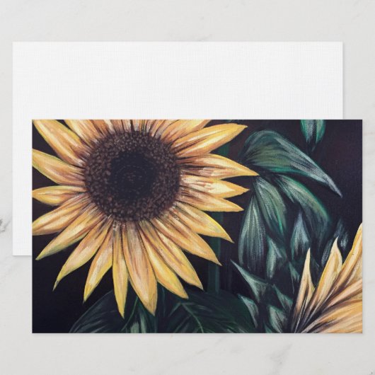 ひまわりライフ 便箋 (正面/裏面)