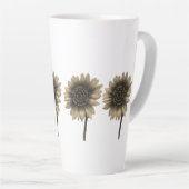 ひまわりライブ、笑い、愛 カフェラテマグ (右アングル)