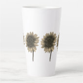 ひまわりライブ、笑い、愛 カフェラテマグ (正面)