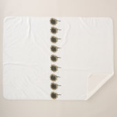 ひまわりライブ、笑い、愛 シェルパブランケット (正面(横))