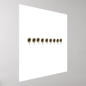 ひまわりライブ、笑い、愛 箔ポスター (レイダウン)