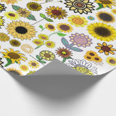 ひまわりラッピング紙ギフト紙ブティック90s ラッピングペーパー (角)