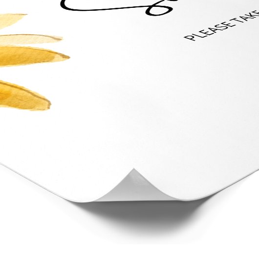 ひまわりラブはスイート、トリートを取ってください ポスター (角)