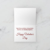 ひまわりラブ折りたたみグリーティングカード カード (内部)