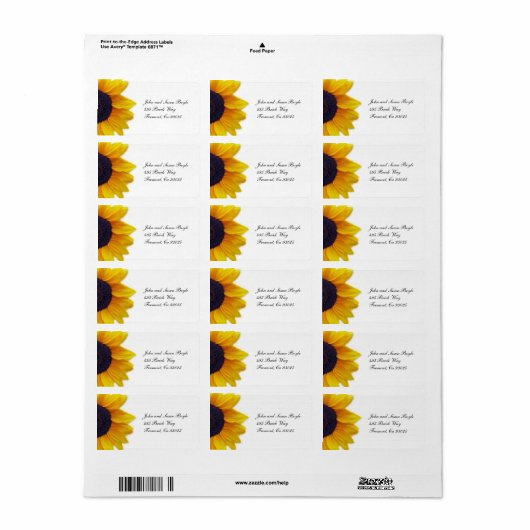 ひまわりラベル ラベル (フルシート)
