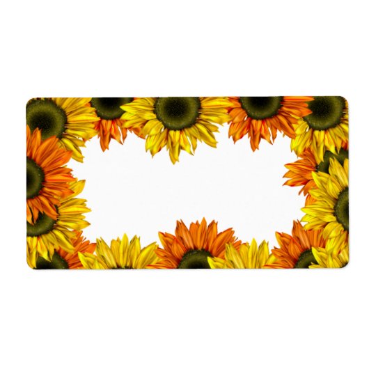 ひまわりラベル ラベル (正面)