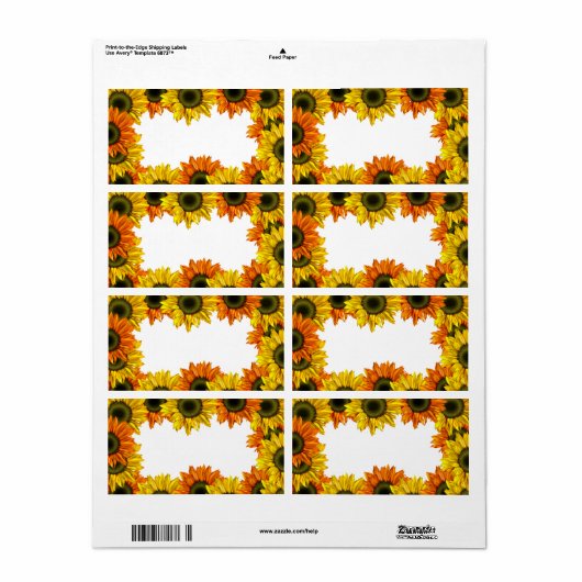 ひまわりラベル ラベル (フルシート)