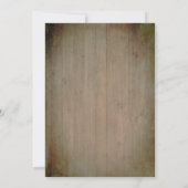 ひまわりランタン素朴フローラ秋ブライダルシャワー 招待状 (裏面)