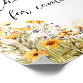 ひまわりリトルハニーさん来ありがとう ポスター (角)