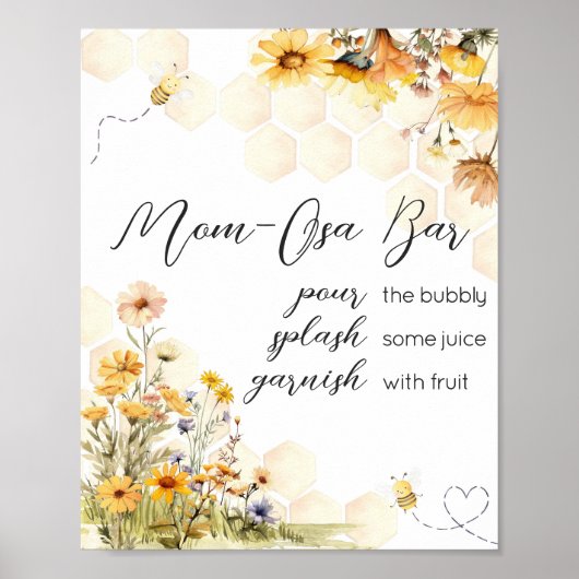 ひまわりリトルハニーベビーシャワーマママオサバー ポスター (正面)