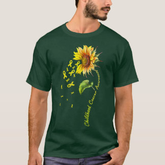 ひまわりリボン支援小児期がん患者 Tシャツ
