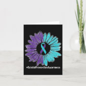 ひまわりリボン自殺防止認識度 カード (正面)