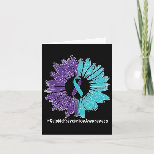 ひまわりリボン自殺防止認識度 カード (正面)