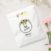 ひまわりリースブライダルシャワー フェイバーバッグ (封をした状態)