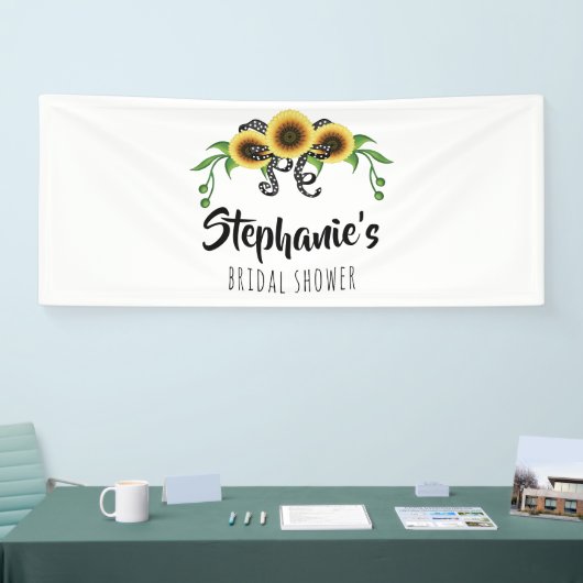 ひまわりリースブライダルシャワー 横断幕 (トレードショー)