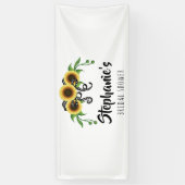 ひまわりリースブライダルシャワー 横断幕 (縦)