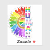 ひまわりレインボーカラー | LGBTQ |プライド シール (シート)