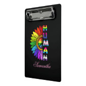 ひまわりレインボーカラー | LGBTQ |プライド ミニクリップボード (アングル2)