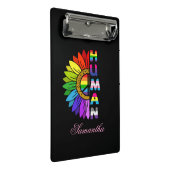 ひまわりレインボーカラー | LGBTQ |プライド ミニクリップボード (アングル)