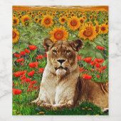 ひまわりレオ ワインラベル (シングルラベル)