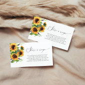 ひまわりレシピリクエストカード エンクロージャーカード