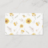 ひまわりレシピ入れ エンクロージャーカード (裏面)