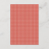 ひまわりレッドアコモデーションバーラップウェディングカード エンクロージャーカード (裏面)