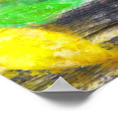 *~*ひまわりレモン素朴オレンジ賛美木 ポスター (角)