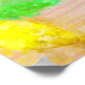 *~*ひまわりレモン素朴オレンジ賛美木 ポスター (角)