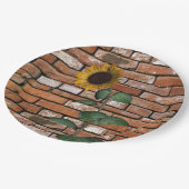 ひまわりレンガ紙プレート ペーパープレート (アングル)