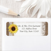 ひまわりレースとラップ ラベル (インサイチュ)