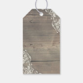 ひまわりレース素朴カントリーウッドスペシャル ギフトタグ (裏面)