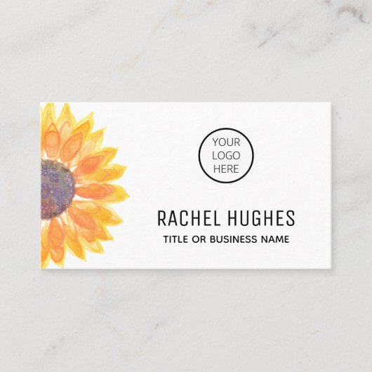 ひまわりロゴ 名刺 (正面)