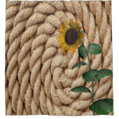 ひまわりロープシャワーカーテン シャワーカーテン (正面)