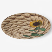 ひまわりロープ紙プレート ペーパープレート (アングル)
