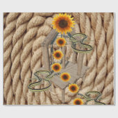 ひまわりロープ蛇艶包み紙 ラッピングペーパー (フラット)
